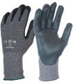 GANTS TRICOTE FIBRE DE VERRE NOIR ENDUCTION PU/NITRILE (4.4.3.1) T10