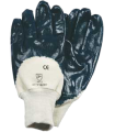 GANTS NITRILES BLEU ENDUCTION LEGERE DOS AERE COTON (4.2.1.1) T10